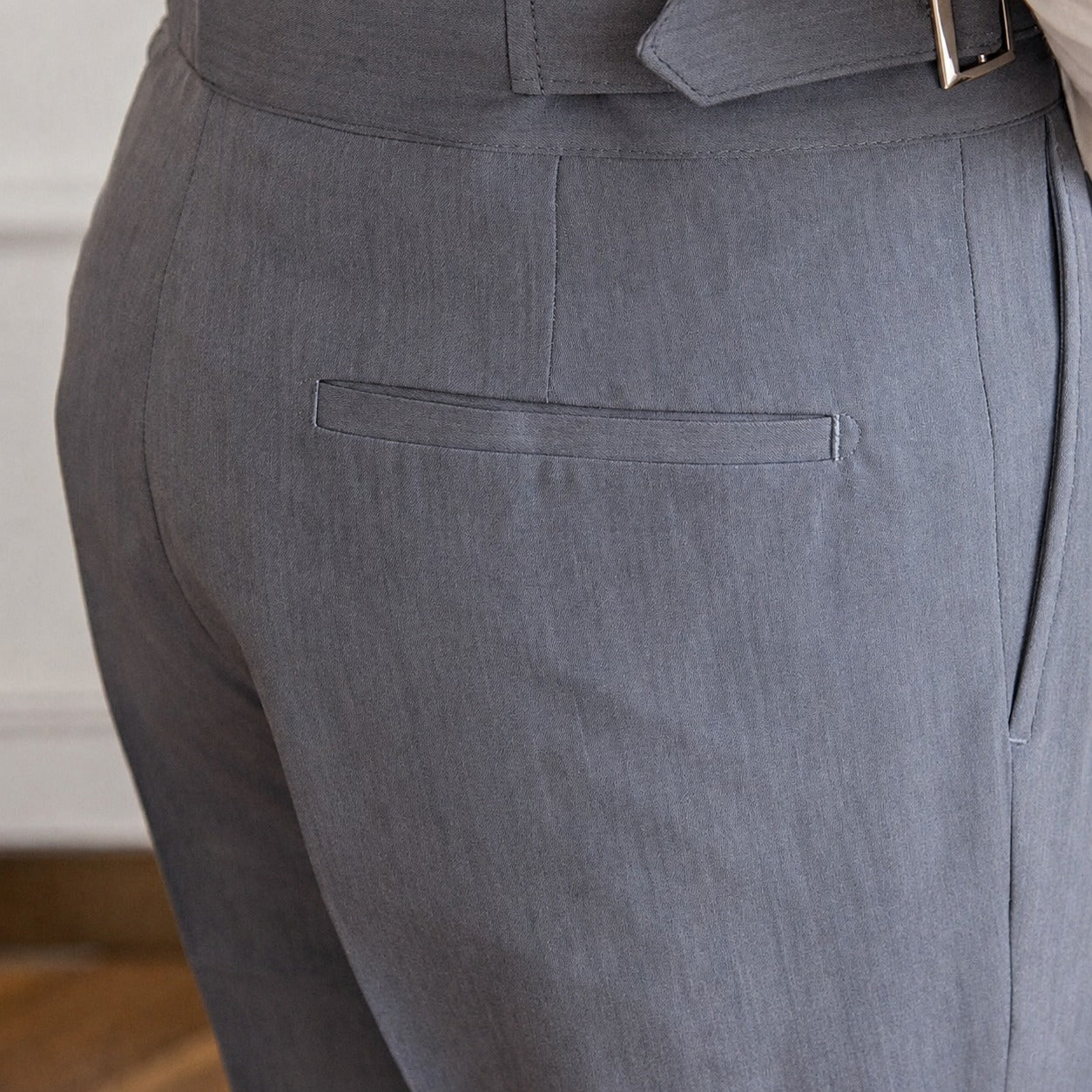 Bronson - Men's formal pants with adjustable buckle