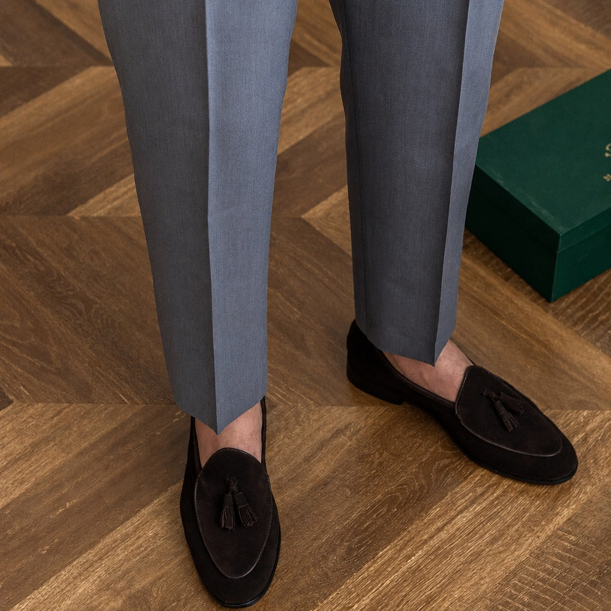 Bronson - Men's formal pants with adjustable buckle