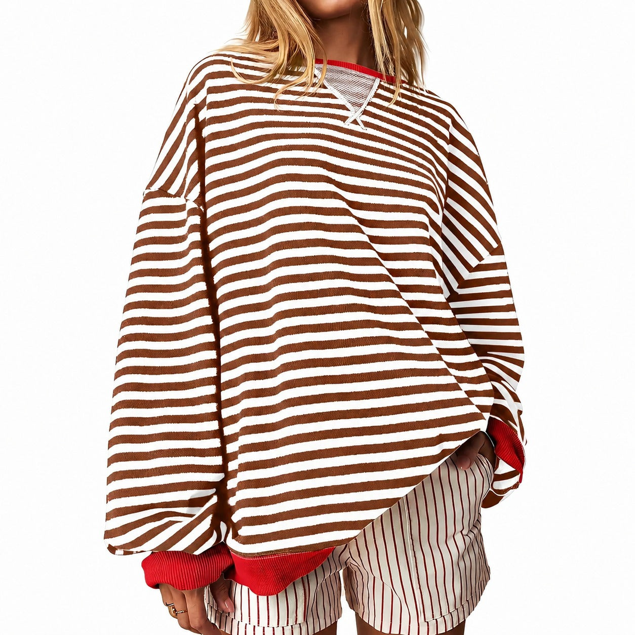 Judith - Casual striped women's sweater