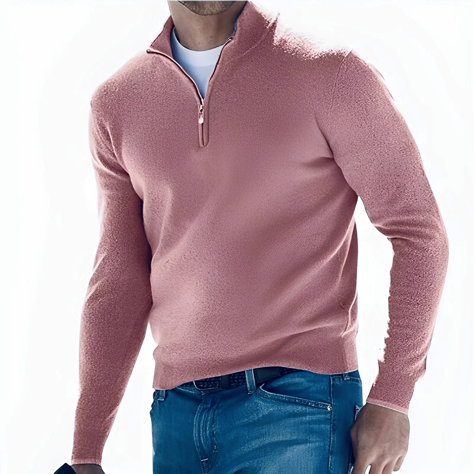 Ralph - Men's Casual Sweater with Zipper