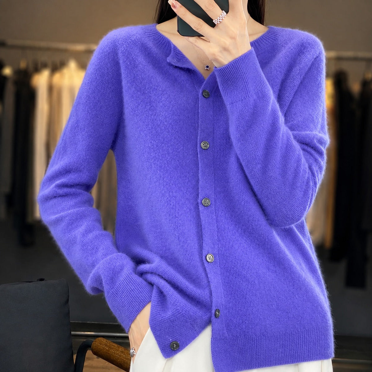 Ina - Elegant Women's Crew Neck Sweater