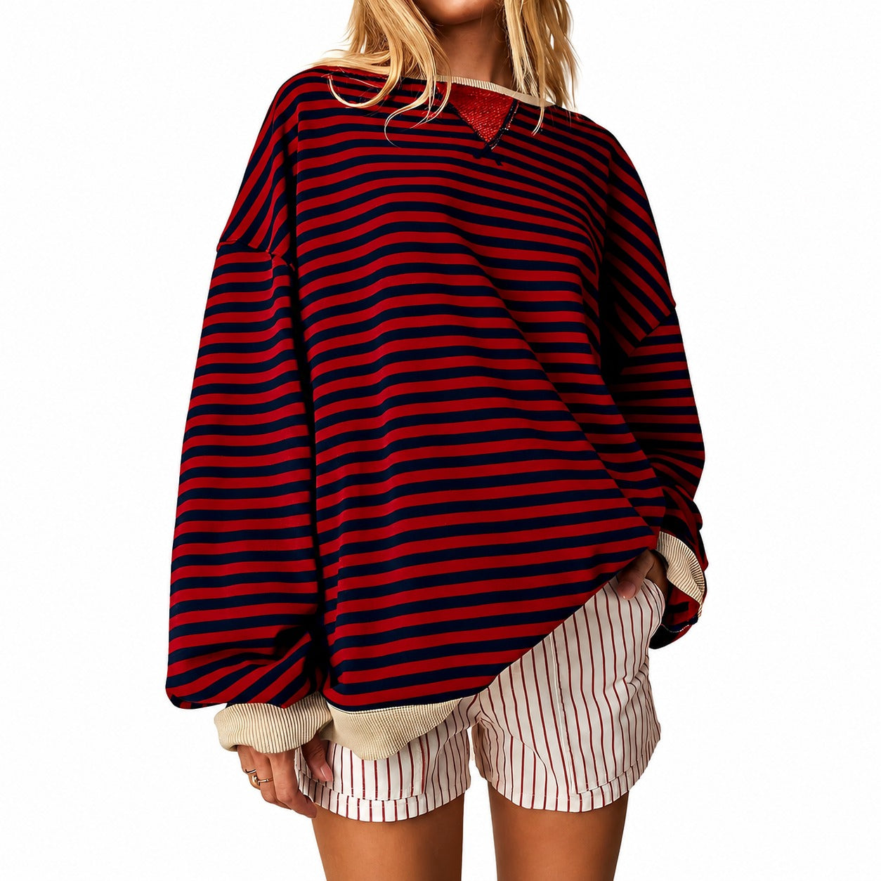 Judith - Casual striped women's sweater