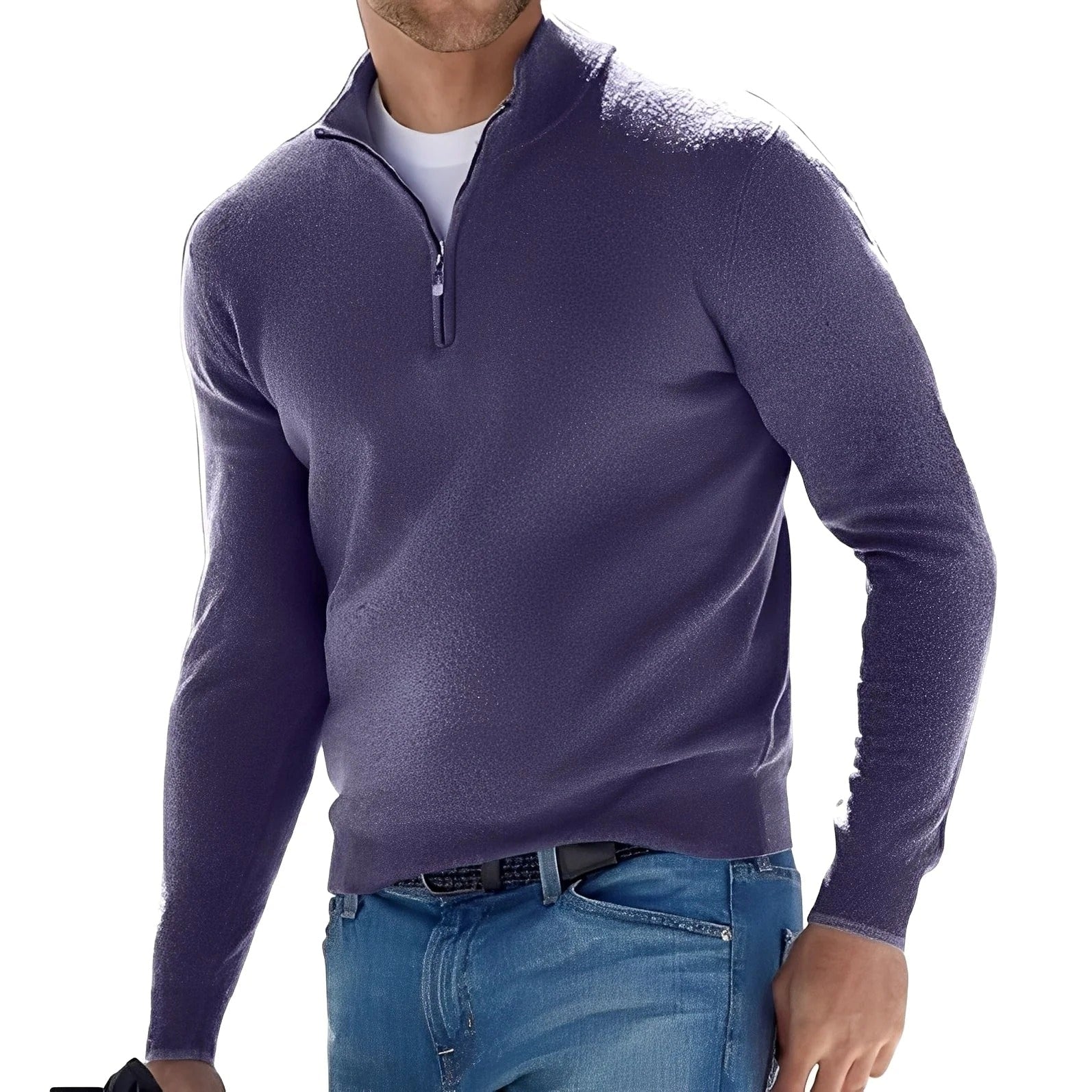 Ralph - Men's Casual Sweater with Zipper