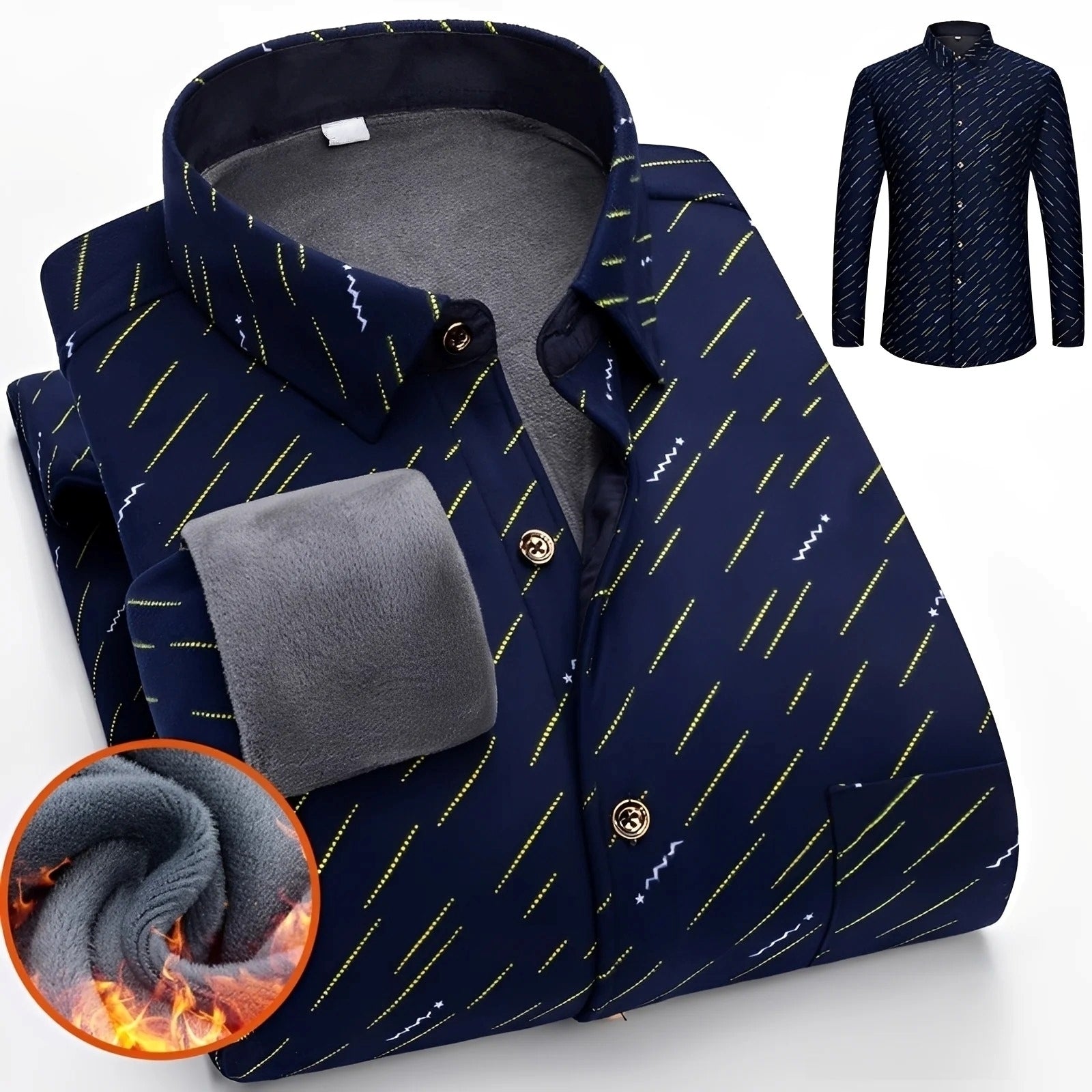 Anton - Stylish, warm checkered shirt for men