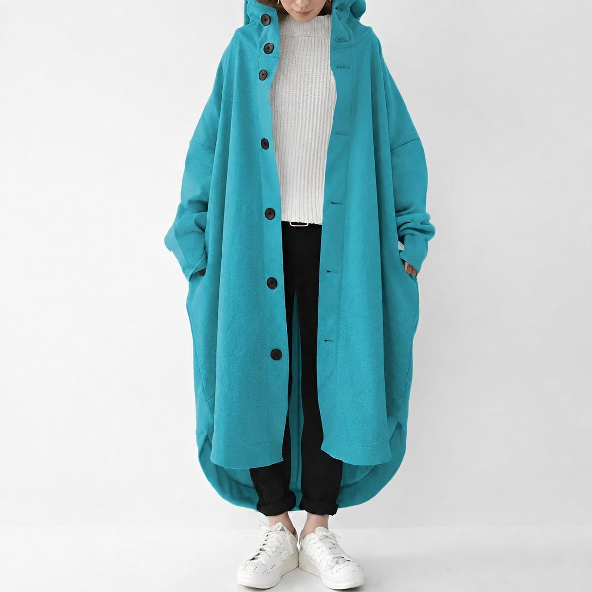 Jennica - Women's long, flowing trench coat