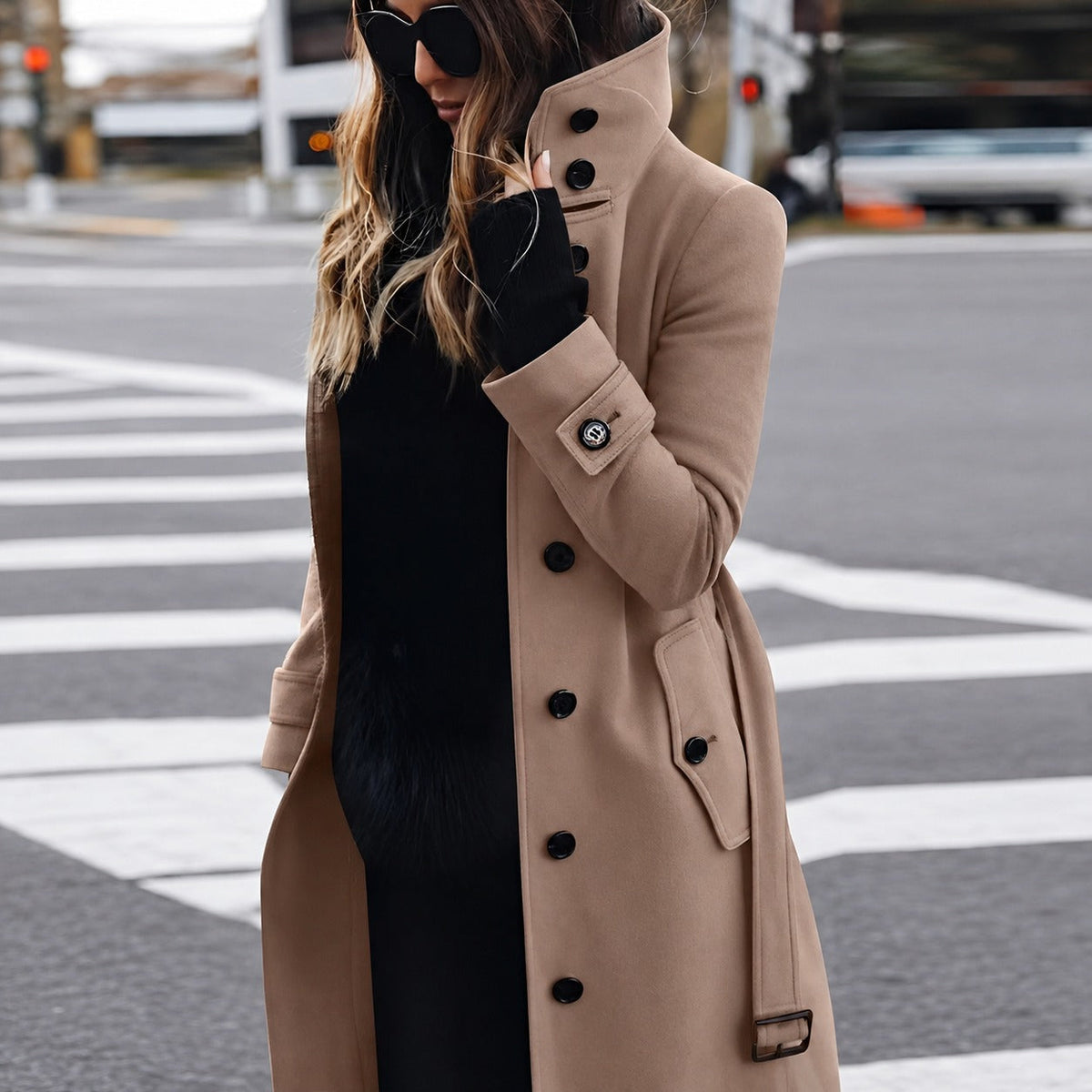 Mikaela - Elegant, Slim Coat for Women