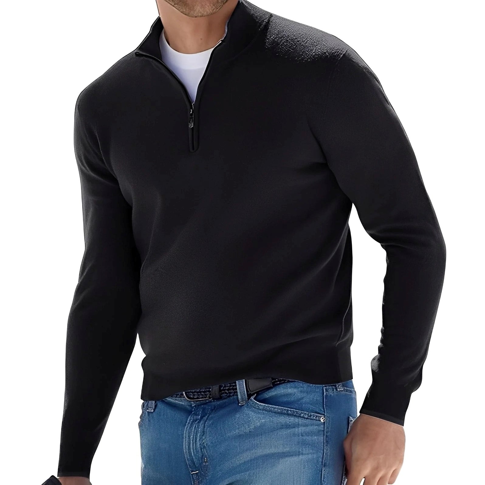 Ralph - Men's Casual Sweater with Zipper