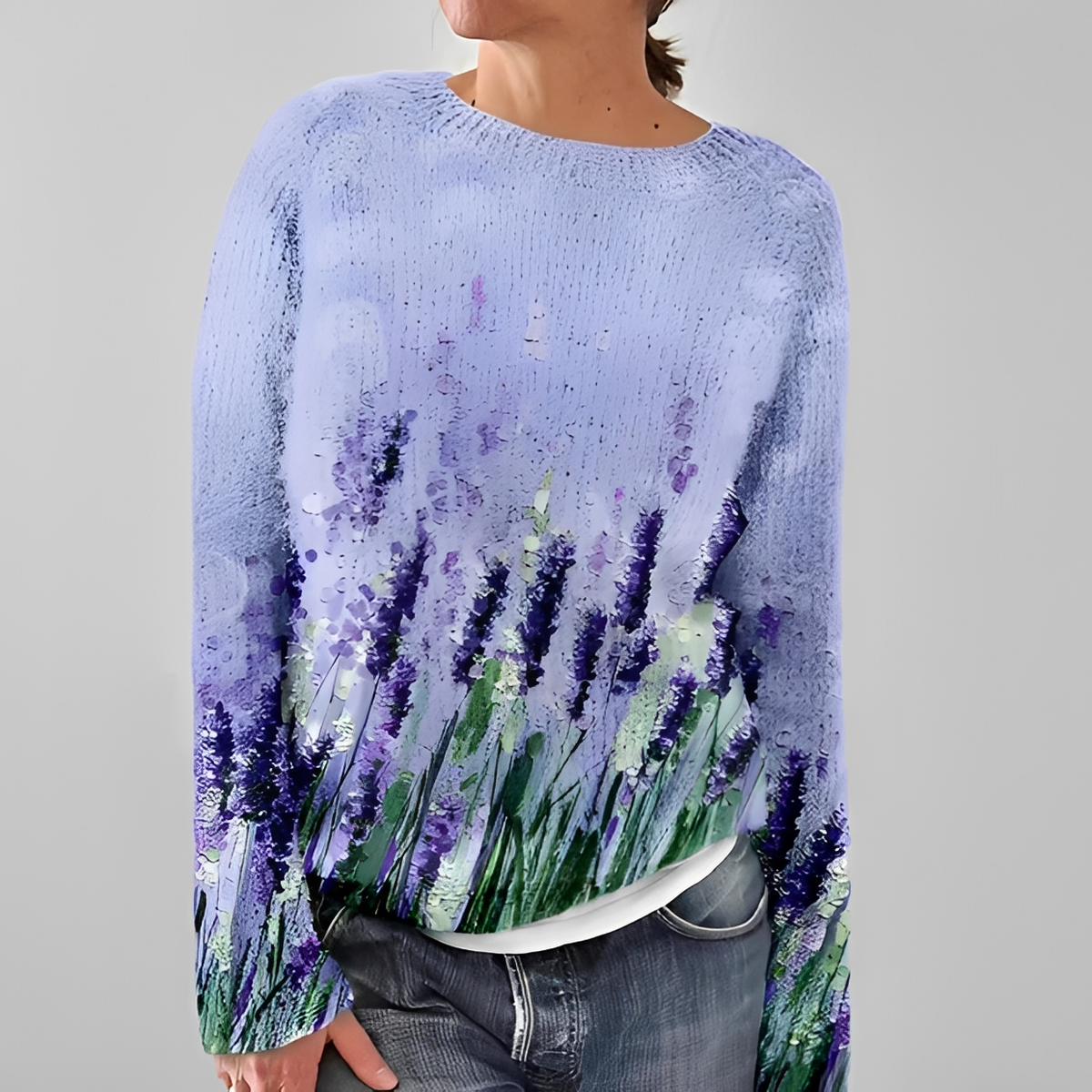 Liliane - Trendy crew neck sweater