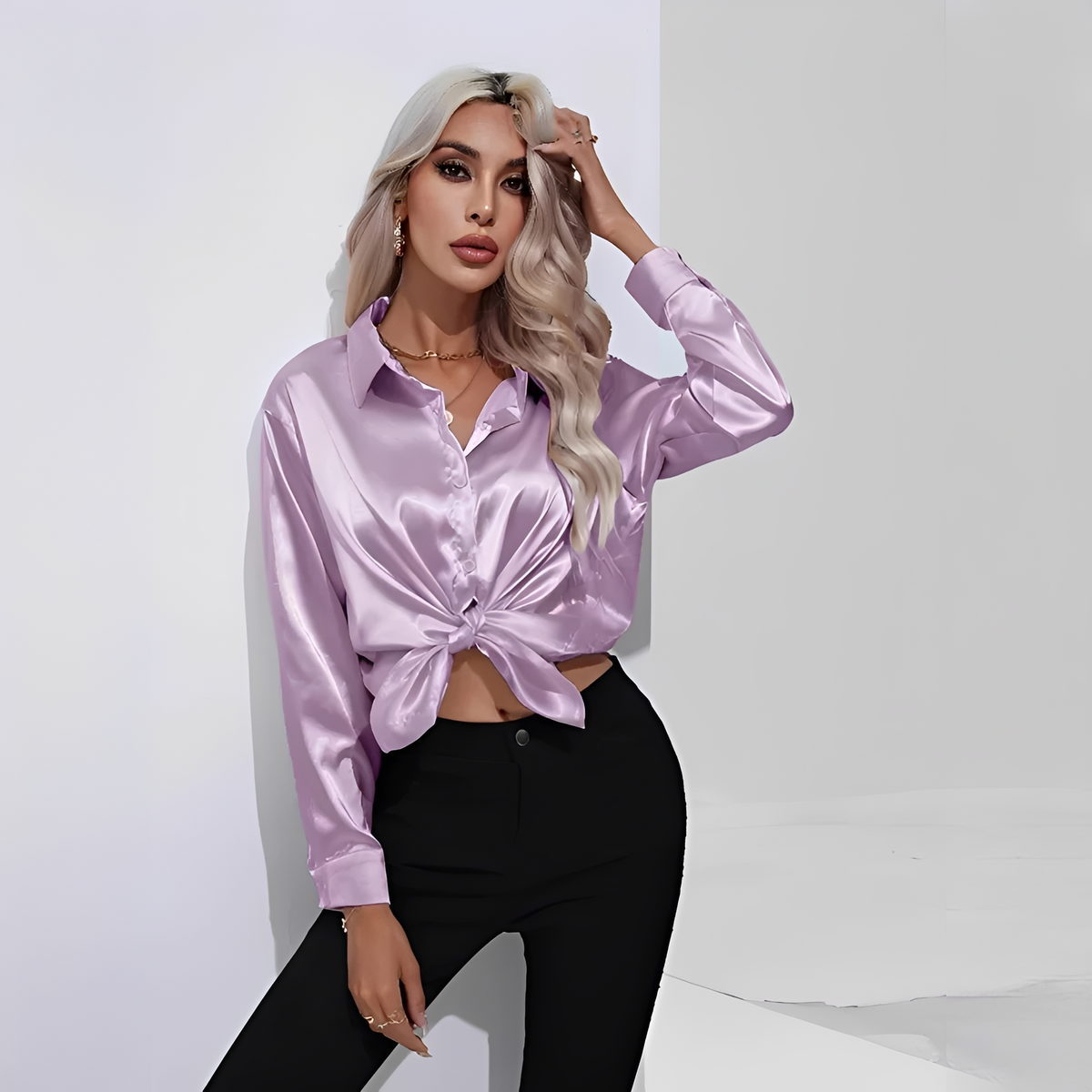Liliane - Elegant blouse with long sleeves