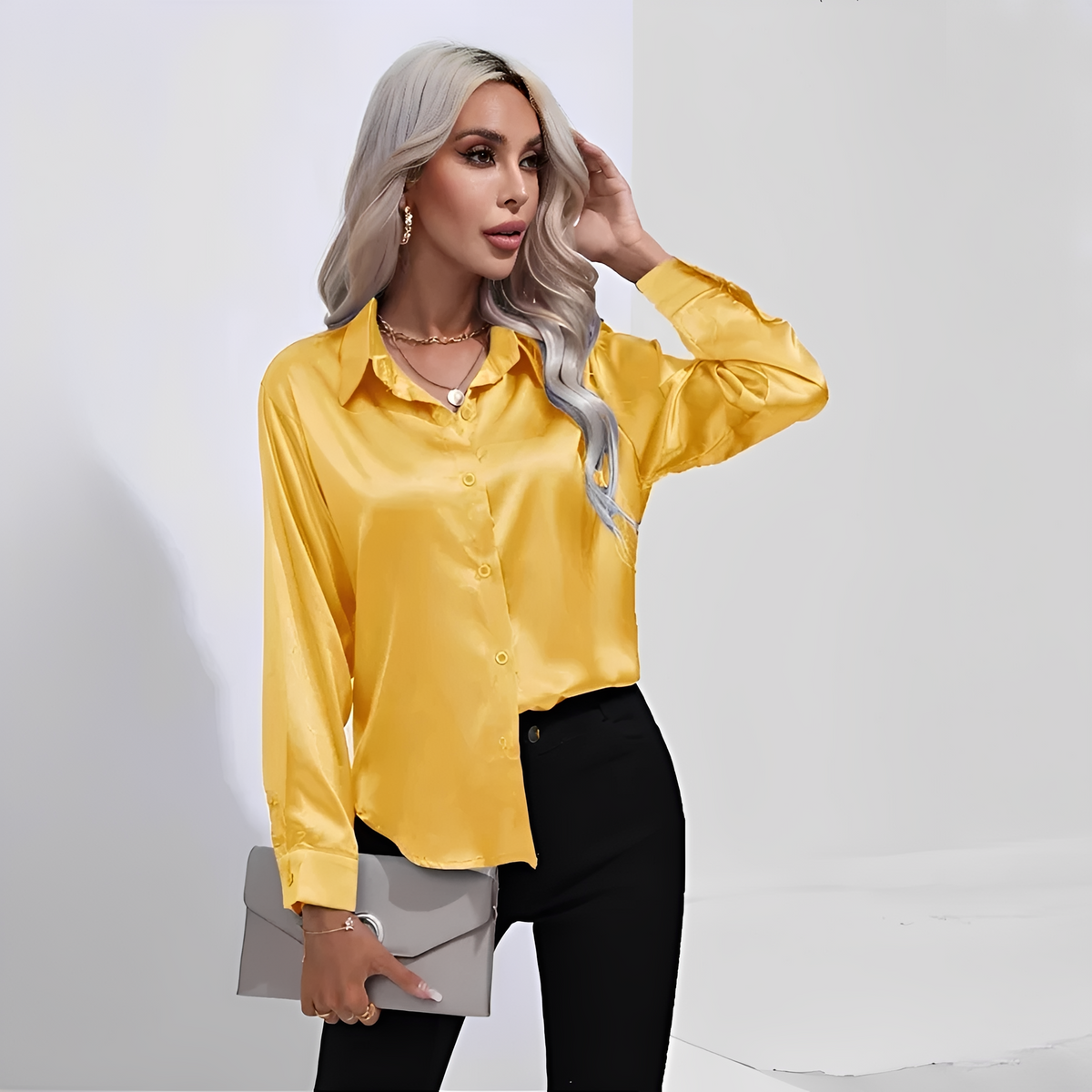 Liliane - Elegant blouse with long sleeves