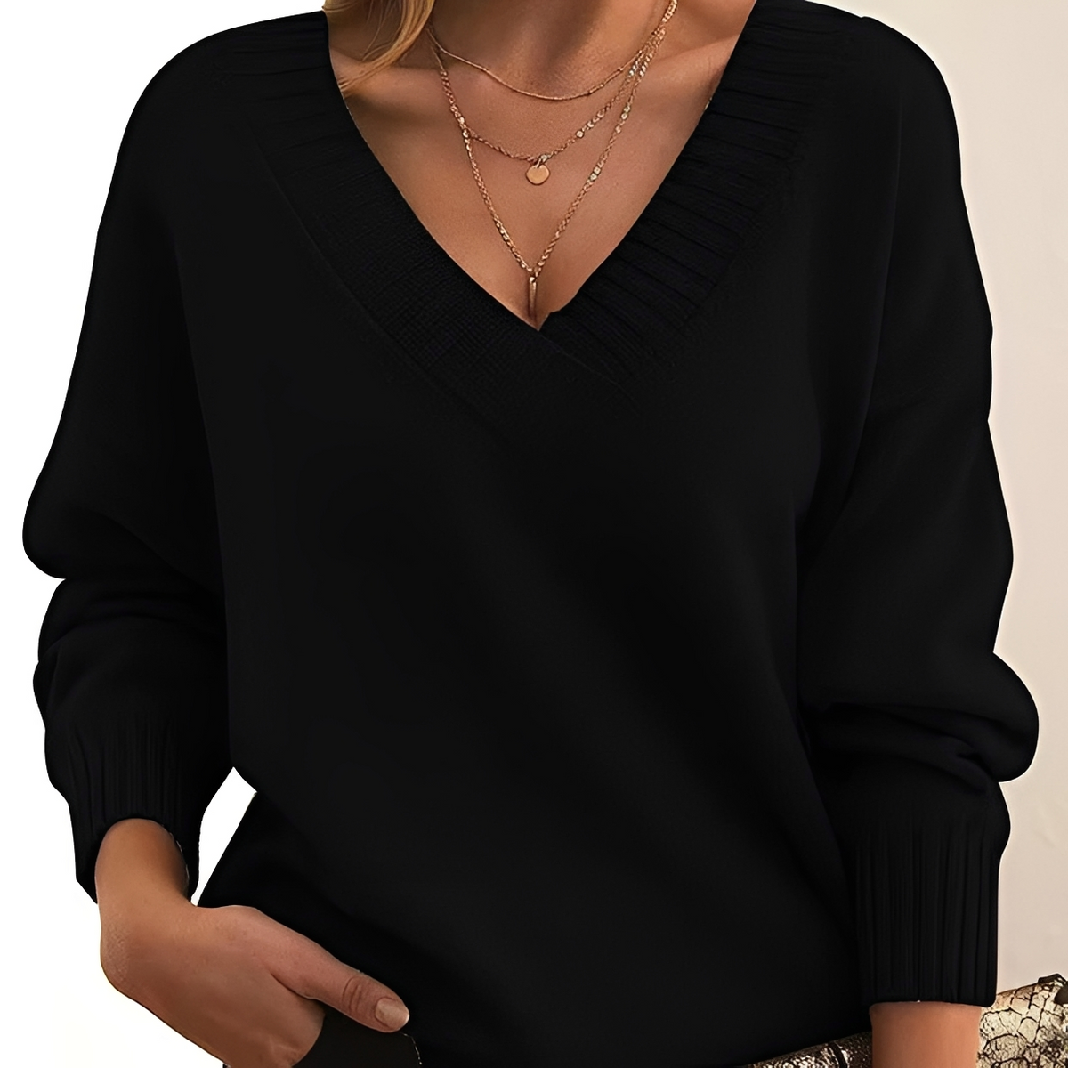 Mollie - Warm and elegant sweater with V-neck