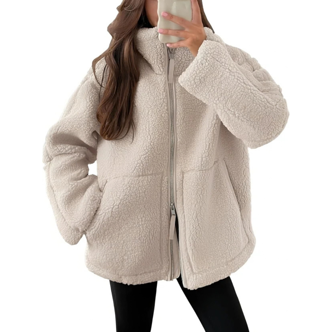 Rowena - Elegant and warm jacket with zipper