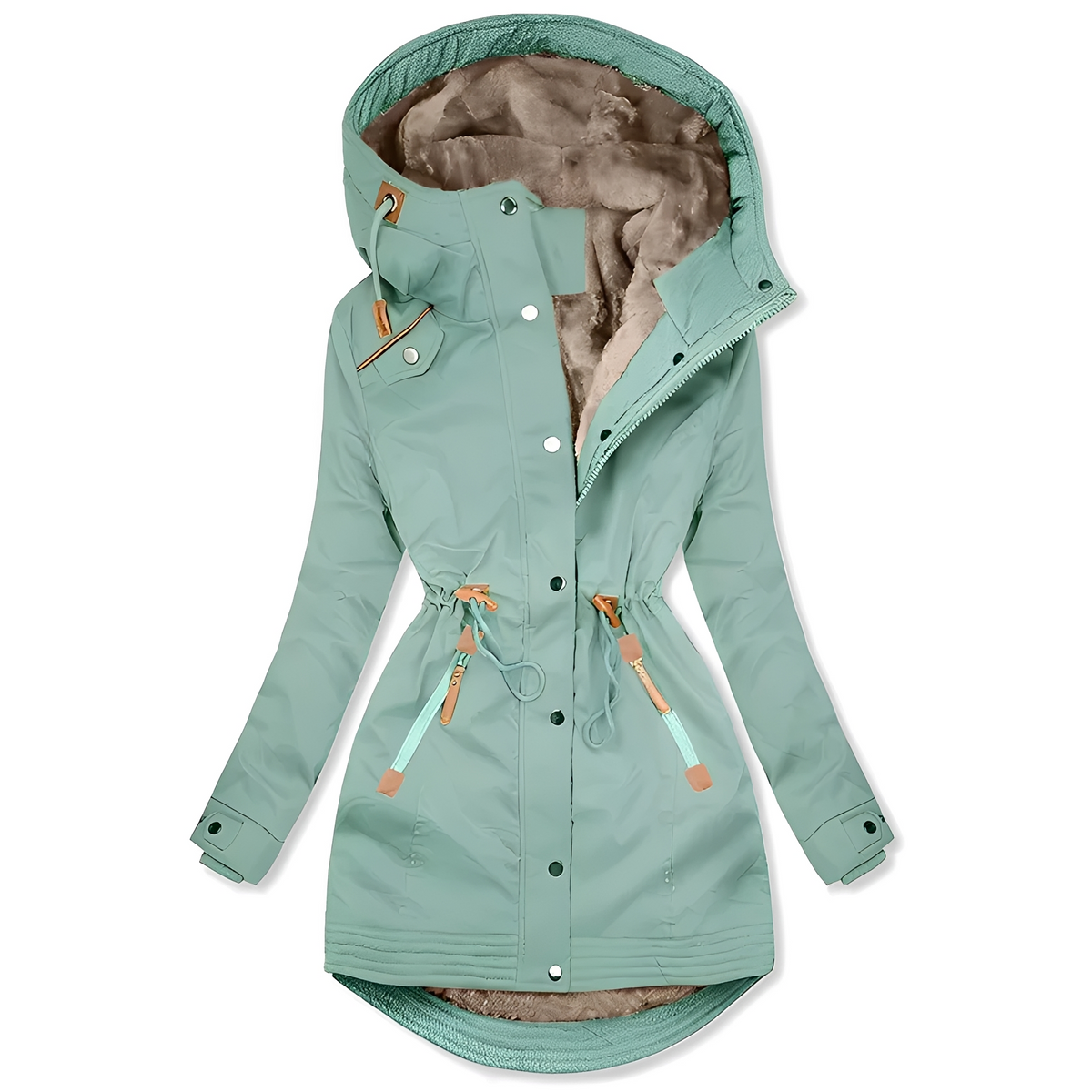 Lavena - Coat with hood, elegant and comfortable
