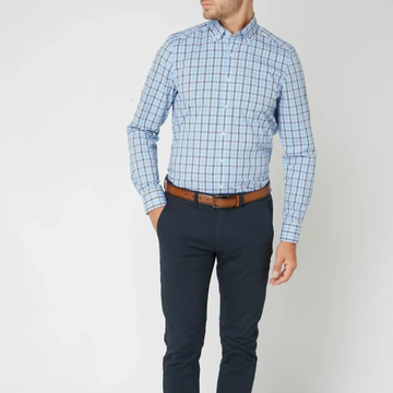 Johan - Durable long-sleeve checkered shirt