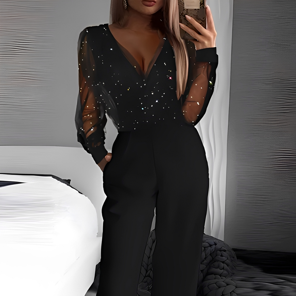 Arianna - Elegant V-neck jumpsuit