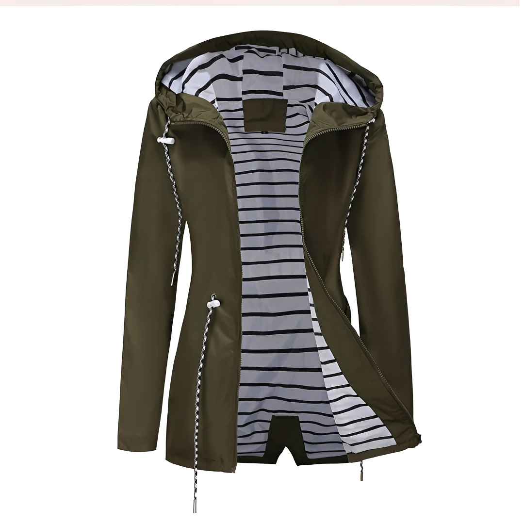 Nathalie - Stylish coat with hood