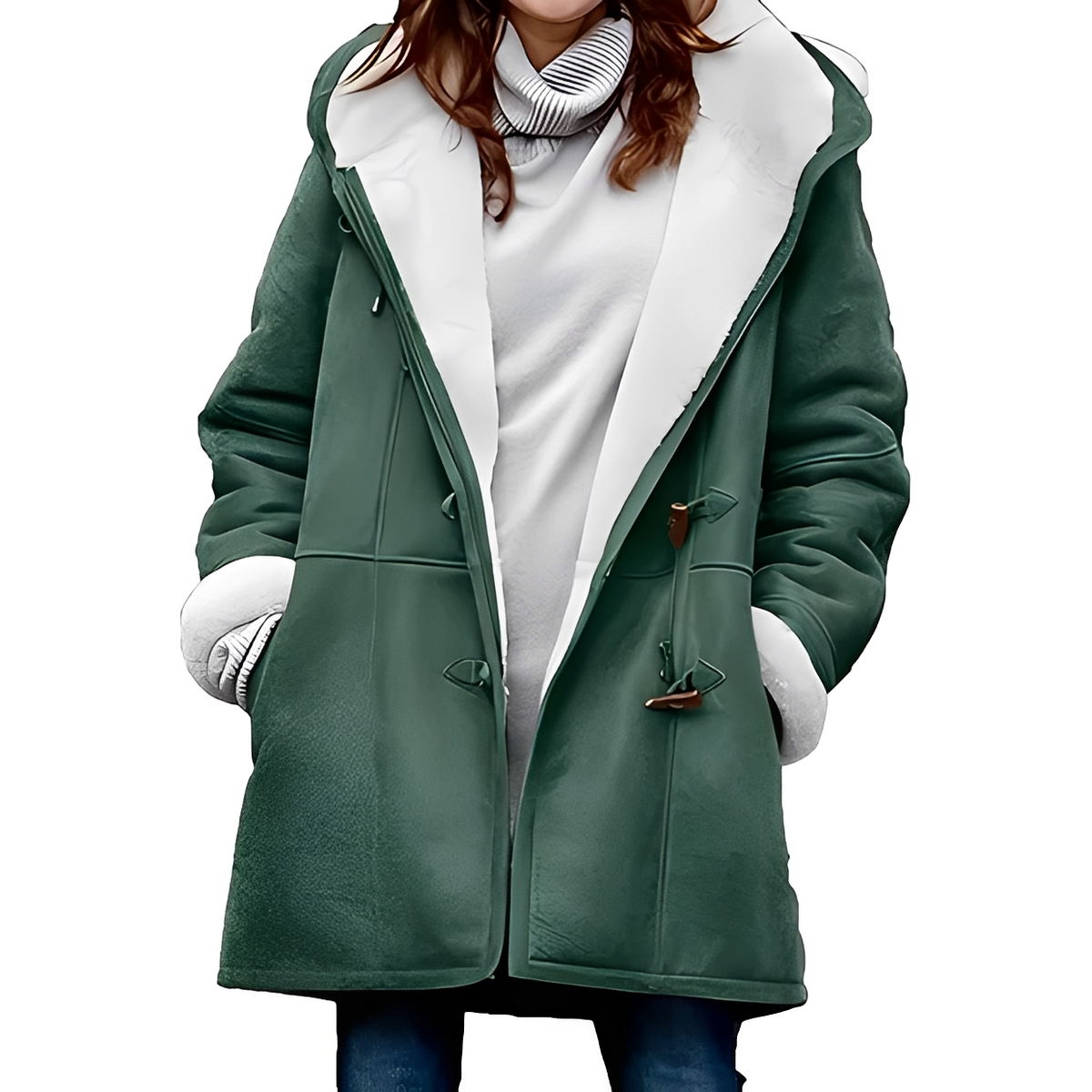 Martha - Warm and cozy coat with hood