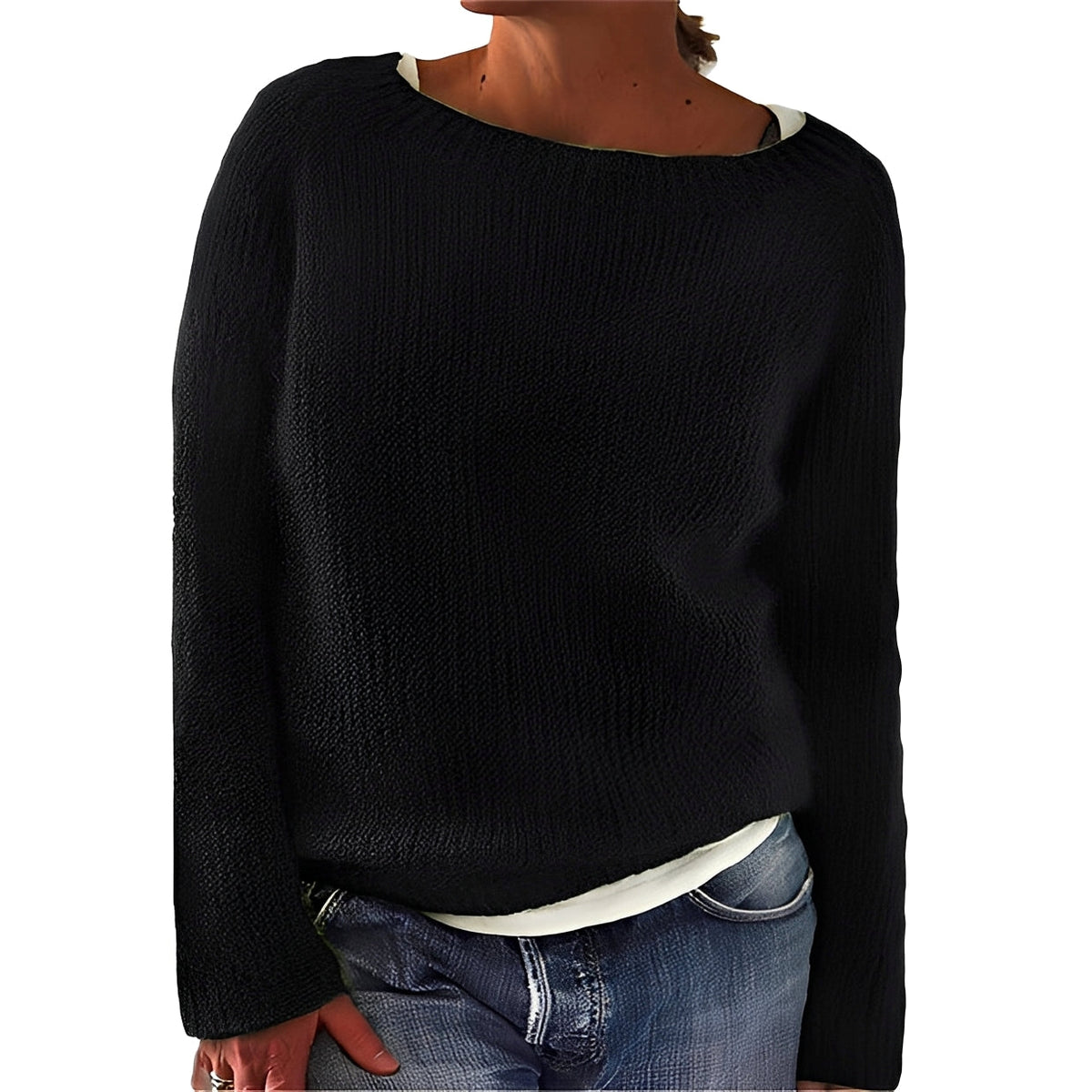 Angelia - Warm and soft crew neck sweater