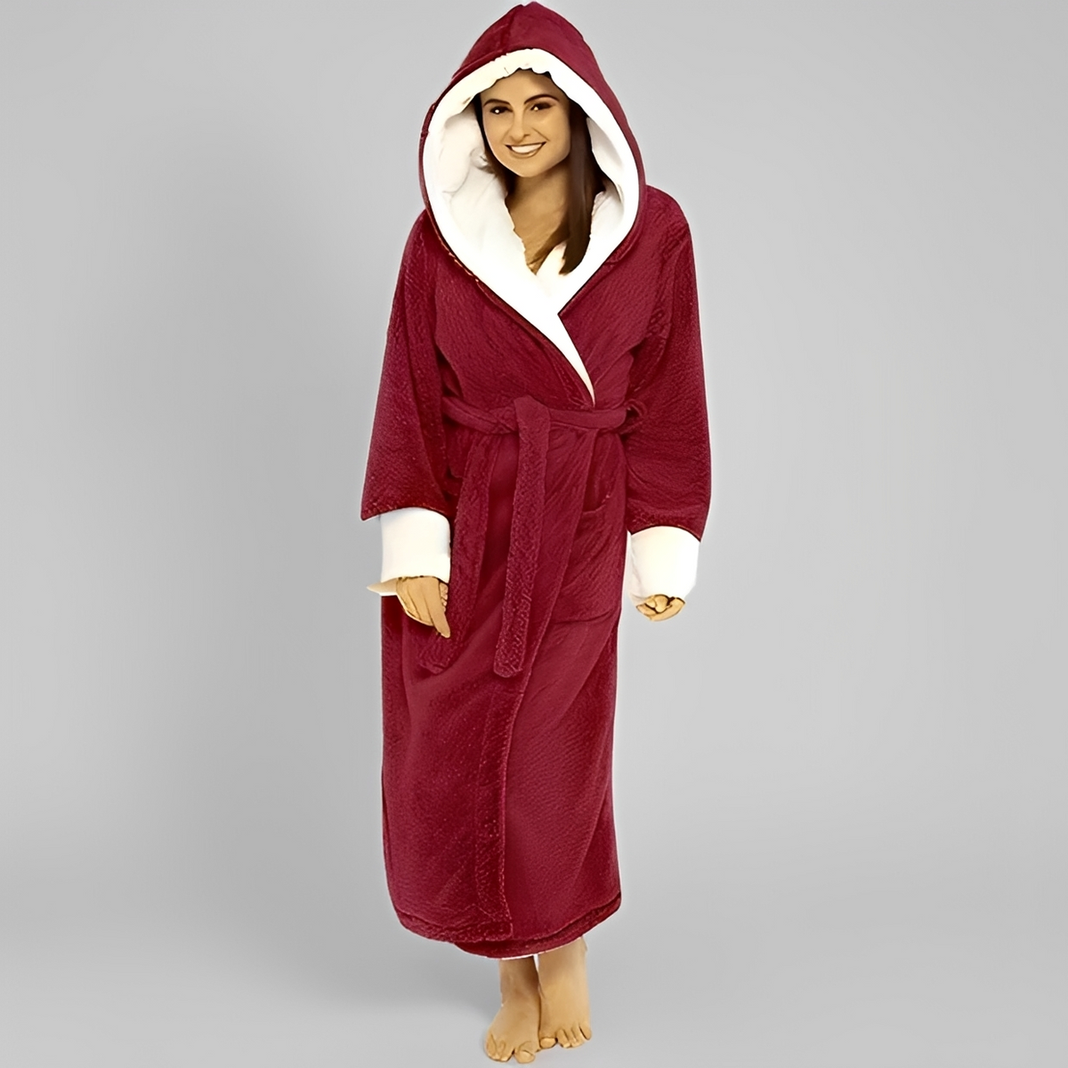 Carleta - Soft and elegant hooded robe