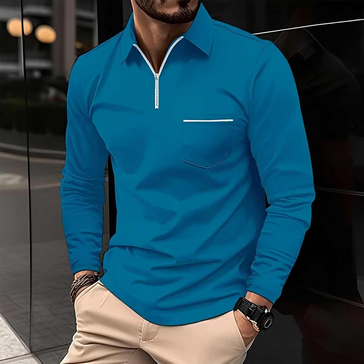 Romeo - Classic and warm long-sleeve shirt