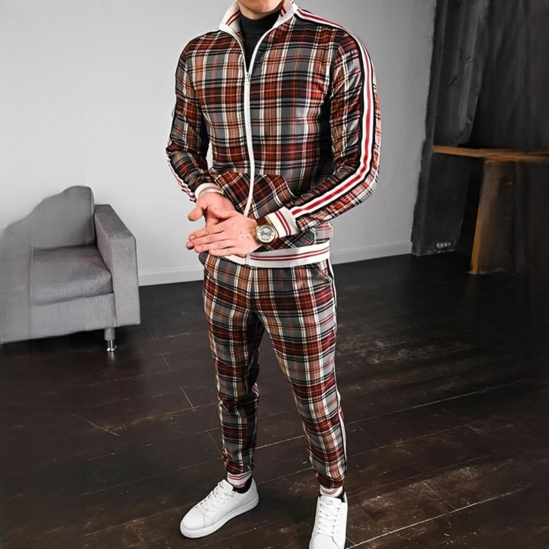 Neal - Stylish set of checkered pants