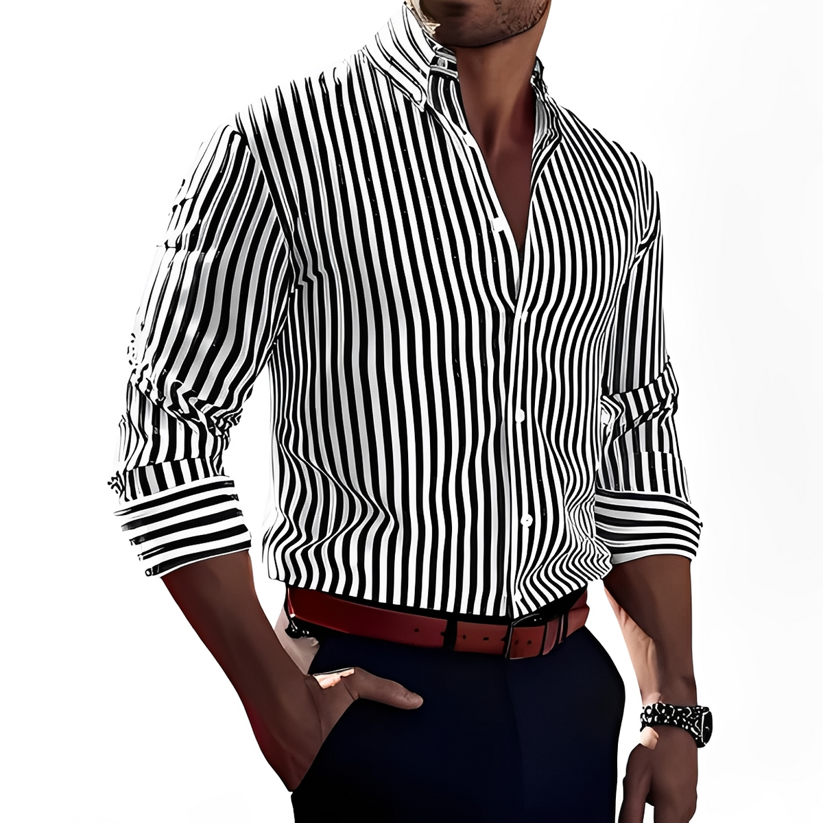 Bricen - Long-sleeve striped shirt