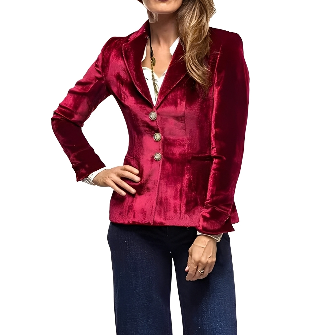 Martha - Elegant blazer with shiny finish