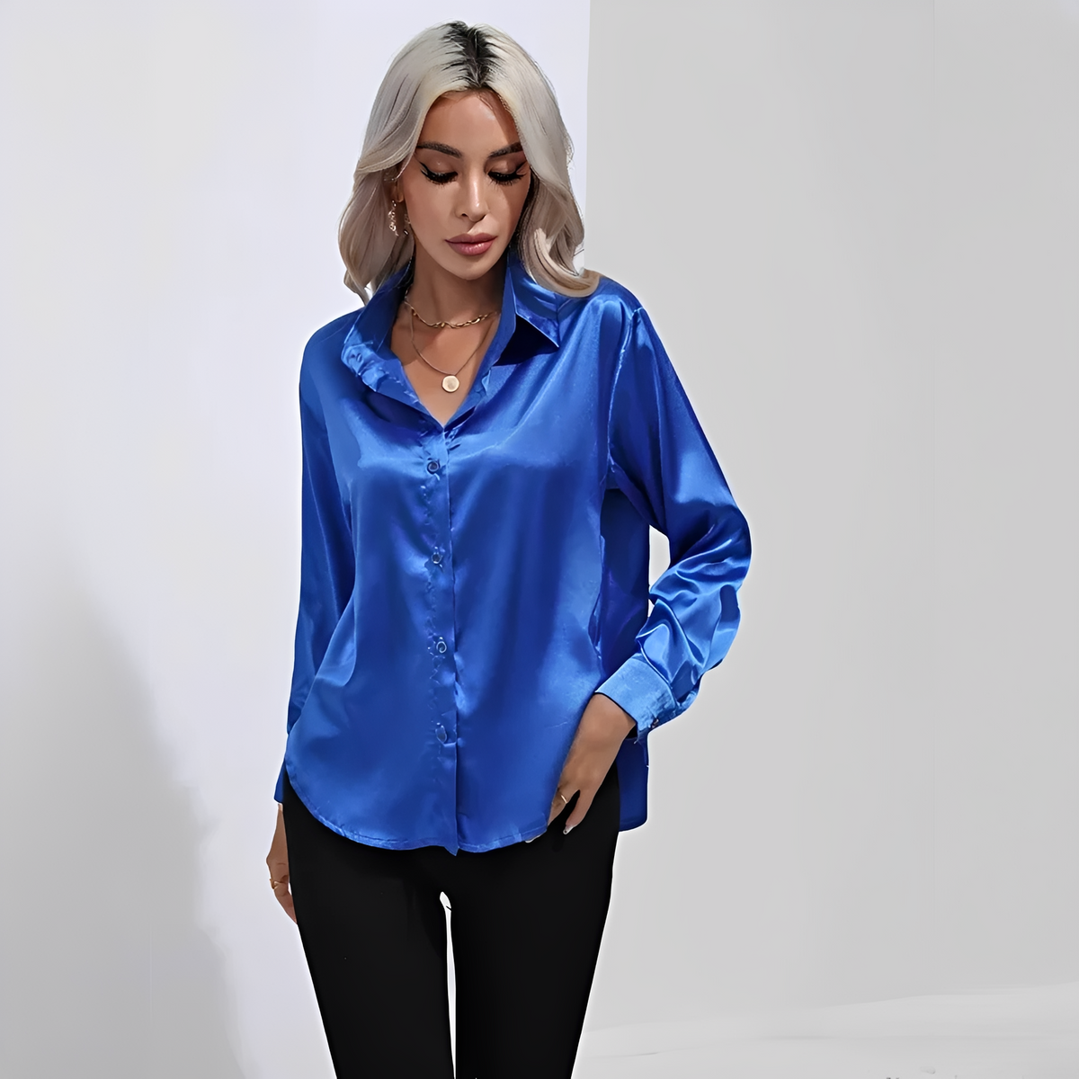 Liliane - Elegant blouse with long sleeves