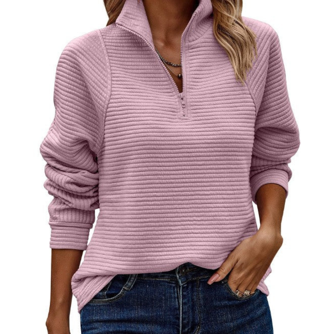 Zennia - Cozy half-zip sweater