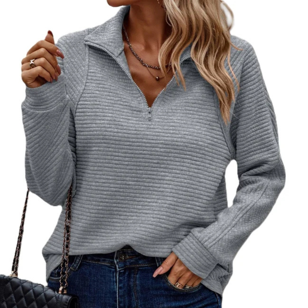 Zennia - Cozy half-zip sweater
