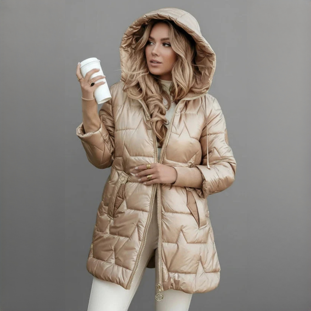 Georgina - Elegant and warm coat with hood