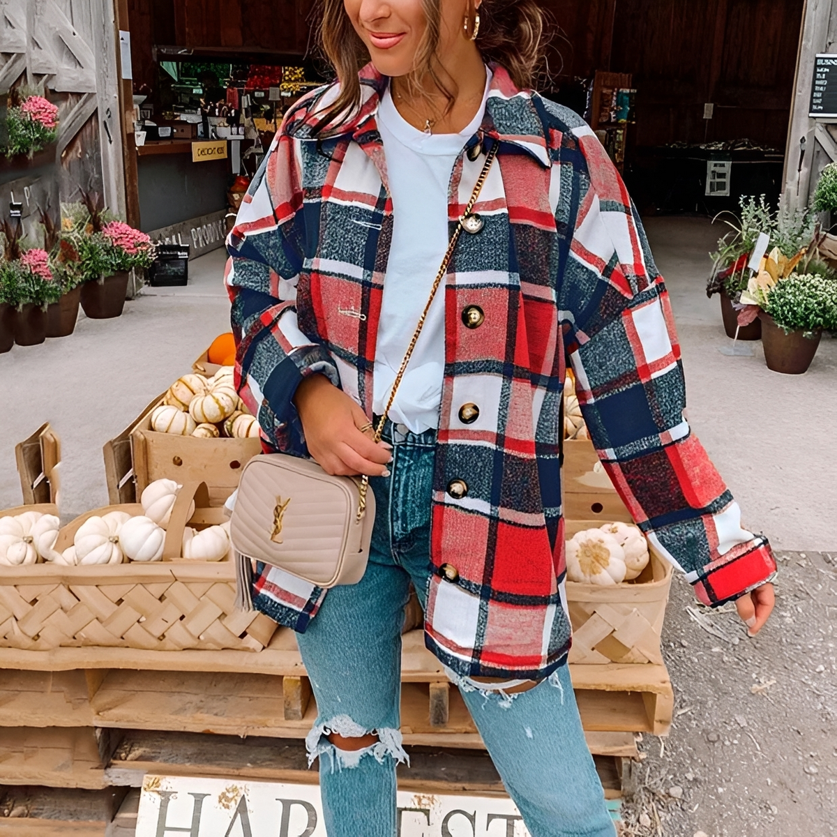 Anna - Elegant and warm oversized shirt
