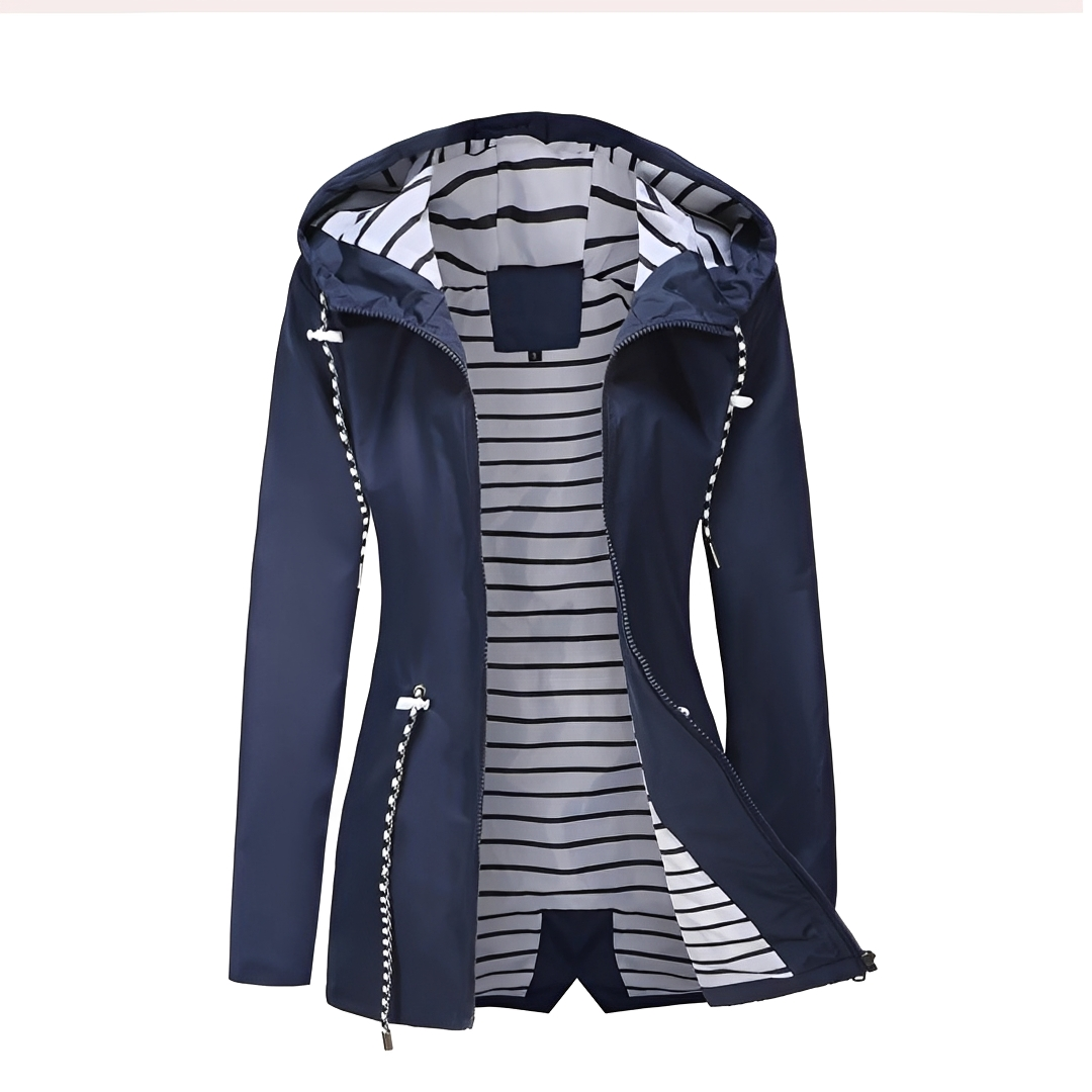 Nathalie - Stylish coat with hood