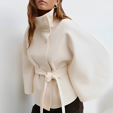 Loraine - Elegant and cozy coat with belt