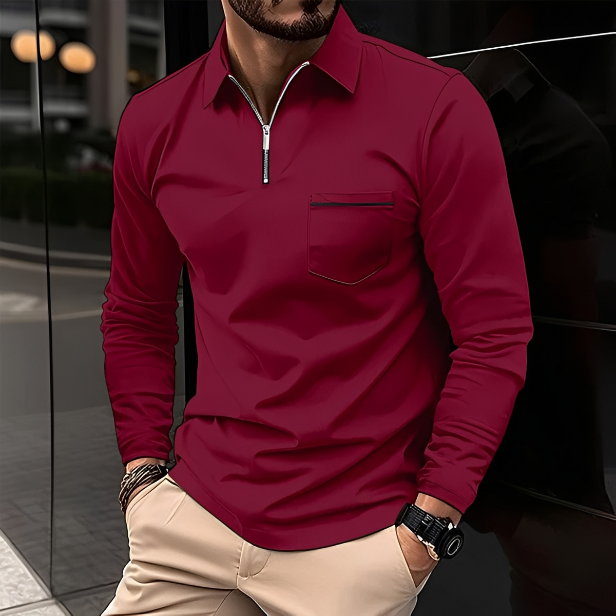 Romeo - Classic and warm long-sleeve shirt