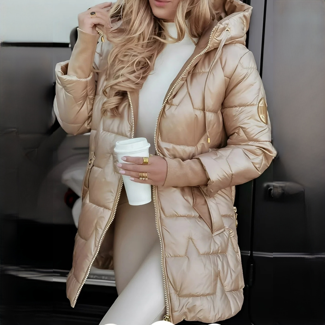 Georgina - Elegant and warm coat with hood