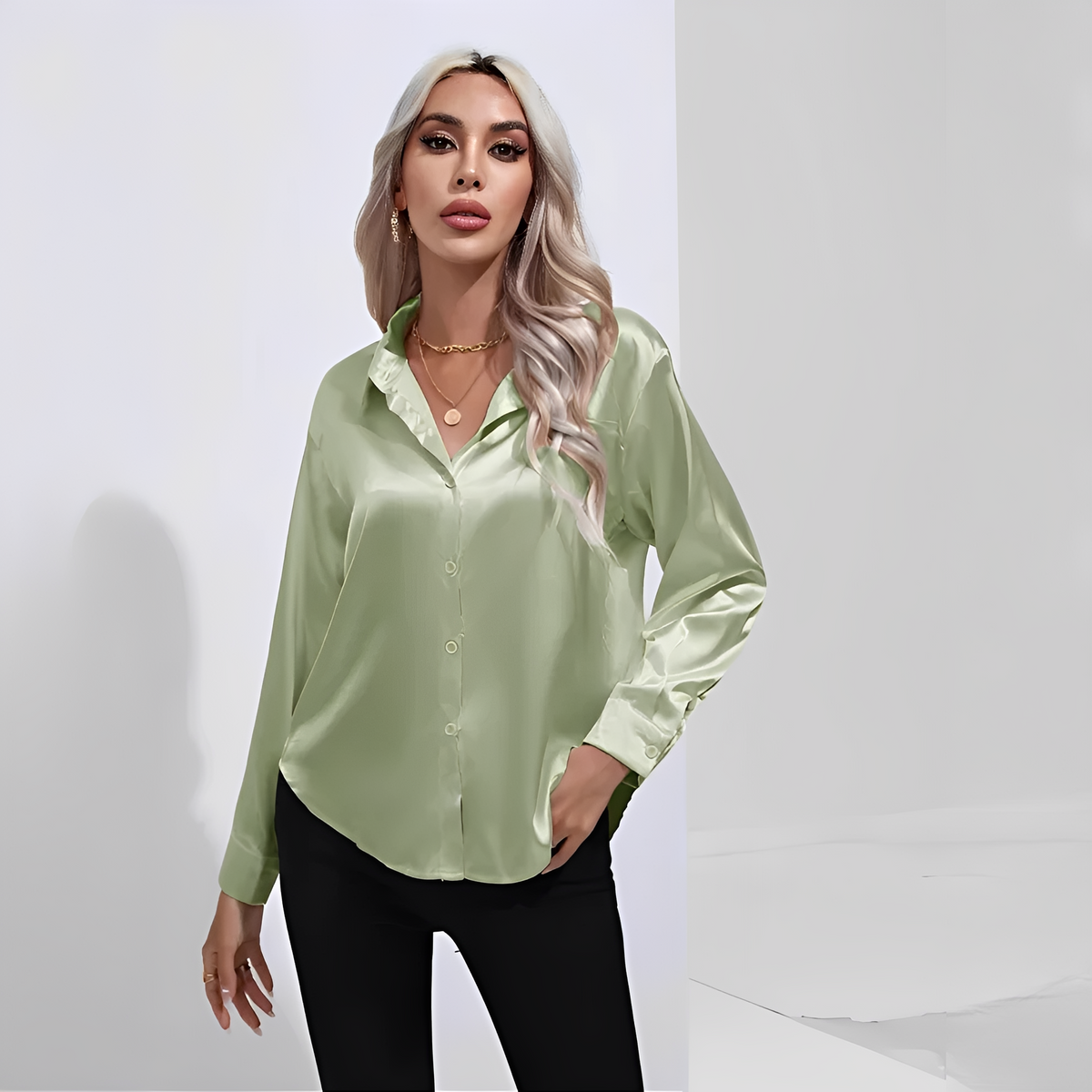 Liliane - Elegant blouse with long sleeves