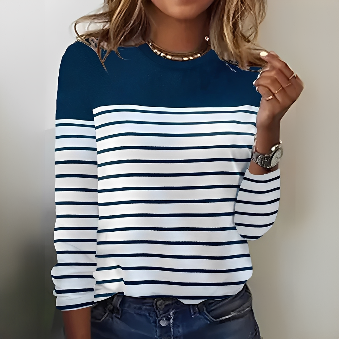 Eunice - Striped, warm and cozy sweater