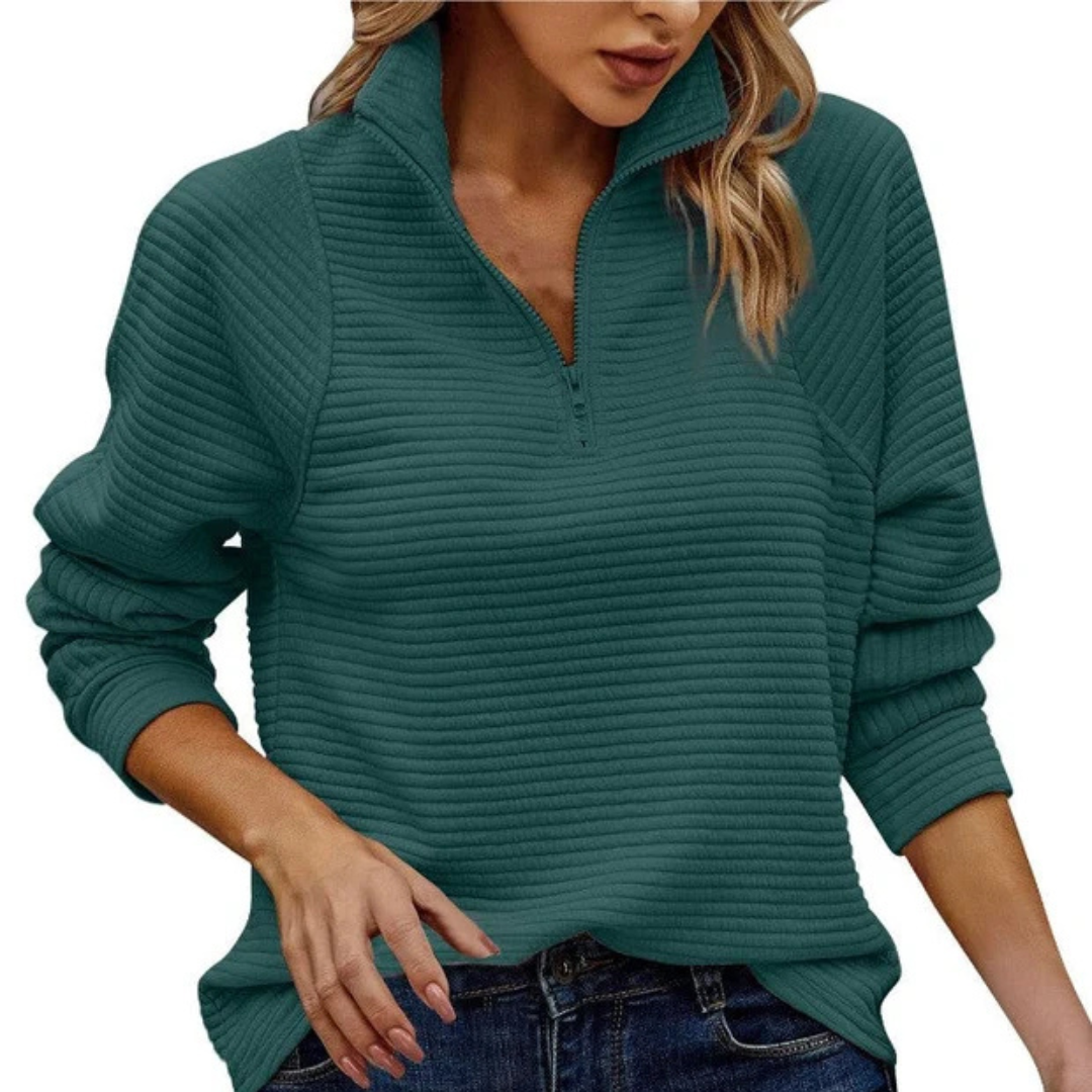 Zennia - Cozy half-zip sweater