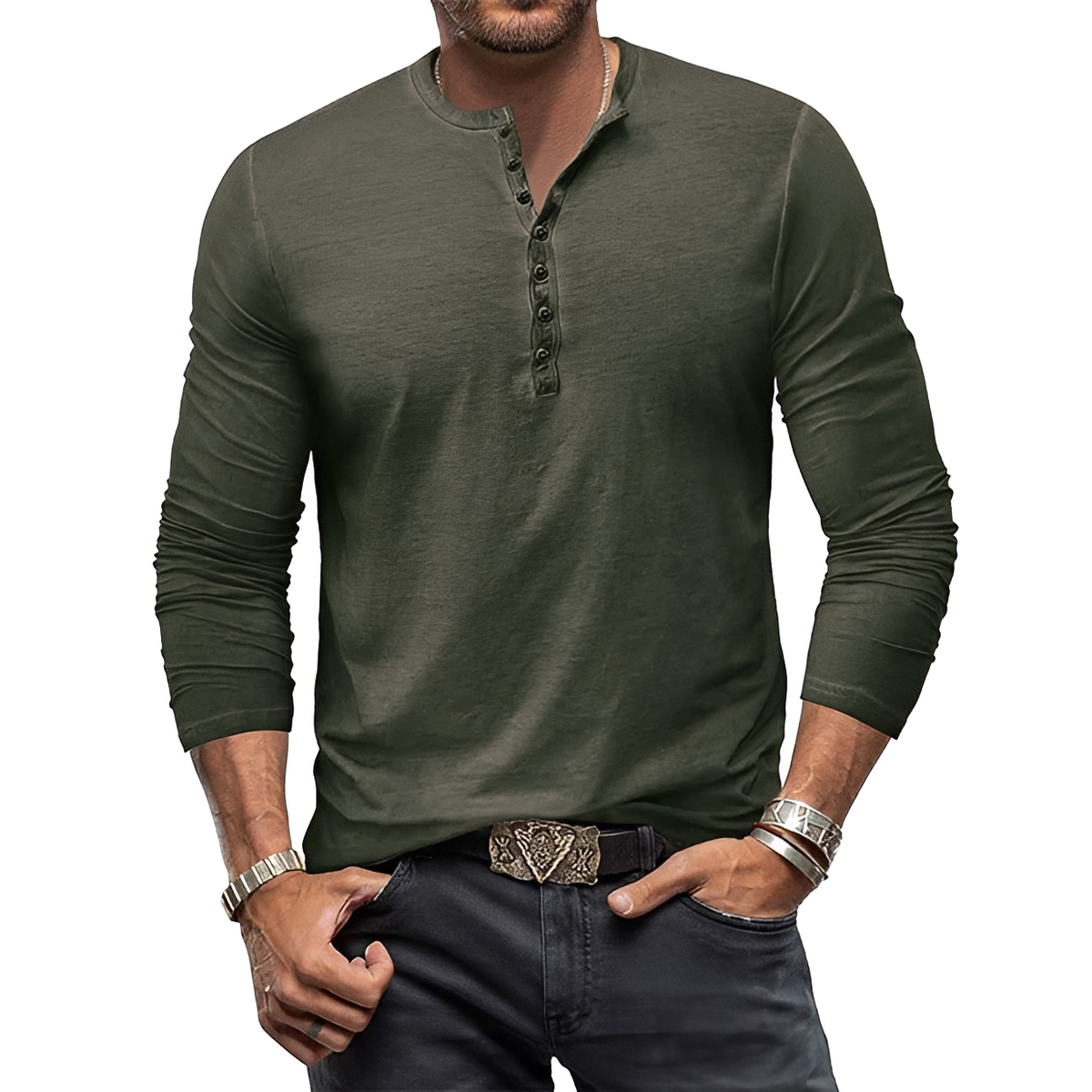 Clifford - Classic shirt with button placket