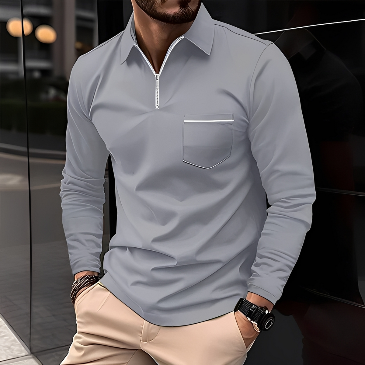 Bernard - Sturdy long-sleeve shirt