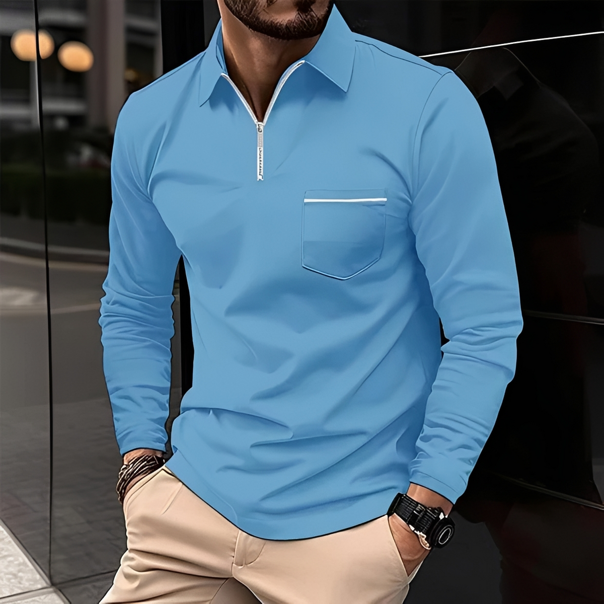 Romeo - Classic and warm long-sleeve shirt