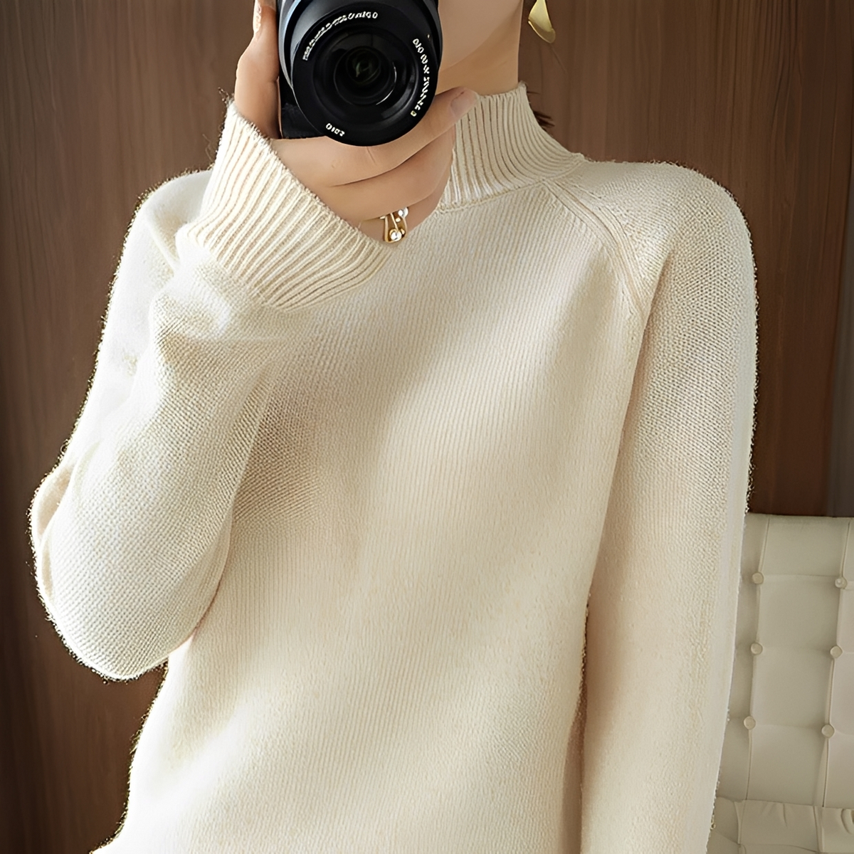 Hannie - Elegant and cozy turtleneck sweater