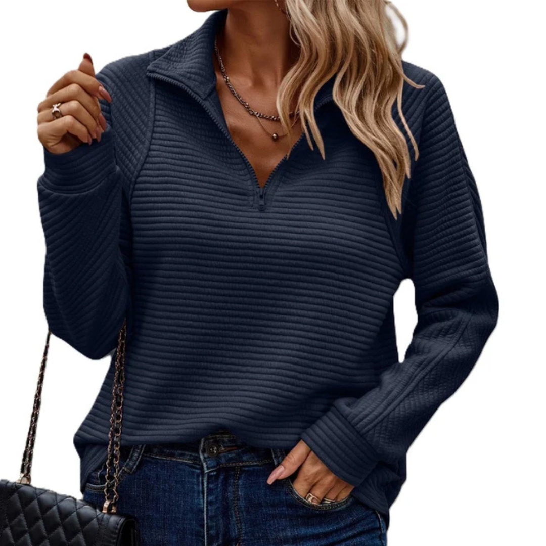 Zennia - Cozy half-zip sweater