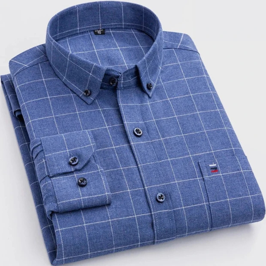 Johan - Durable long-sleeve checkered shirt
