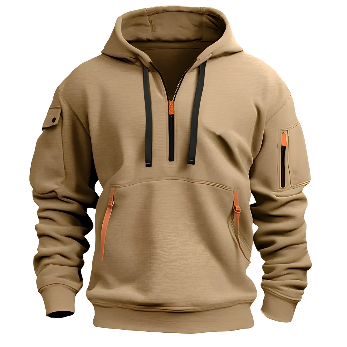 Norton - Durable half-zip hoodie