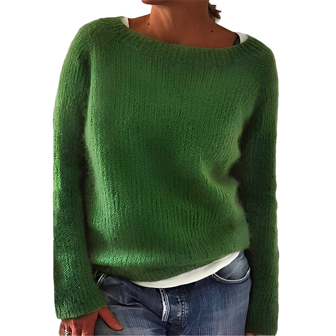 Angelia - Warm and soft crew neck sweater