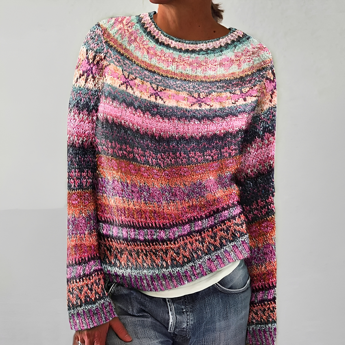 Olivia - Soft striped sweater
