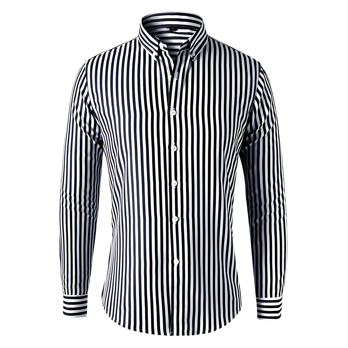 Dennis - Long-sleeve shirt with stripes and easy fit