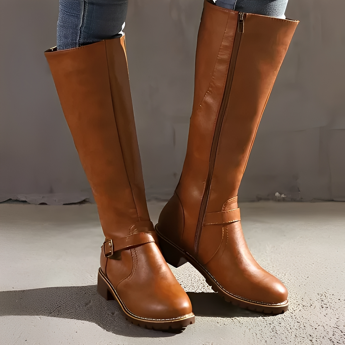 Livie - Stylish boots with zipper